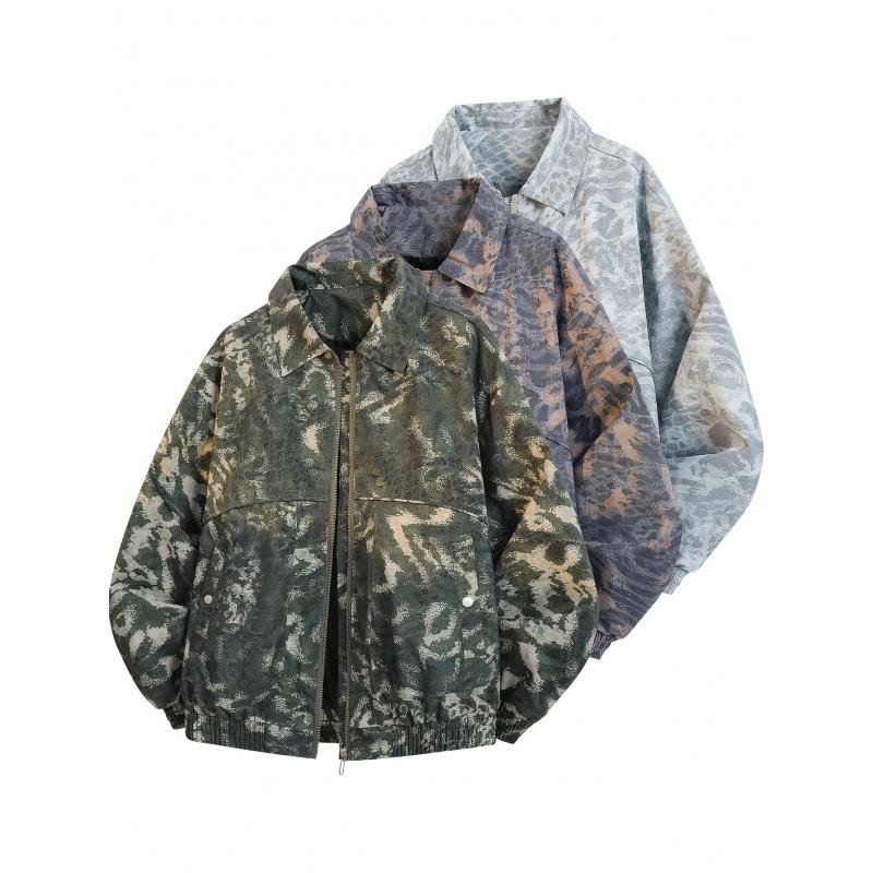 Men's and Women's Camouflage Jackets - Softshell Full Zip Outdoor Jacket with Collar, Green/Brown/Beige Camouflage Pattern, Machine Washable Winter and Fall Jacket for Hunting, Casual Style (Regular Fit) Men's and Women's Camouflage Jackets - Softshell Full Zip Outdoor Jacket with Collar, Green/Brown/Beige Camouflage Pattern, Machine Washable Winter and Fall Jacket for Hunting, Casual Style (Regular Fit)