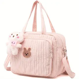 RsenFremior Mini Pink Diaper Bag for Mom Dad,diaper Bags Backpack for Mother and Child Goods,Multifunction Diaper Pouch with Baby Needs Apply for Travel System, Baby Needs