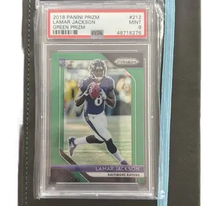 PSA 9 Graded Slab 2018 Prizm Green Lamar Jackson