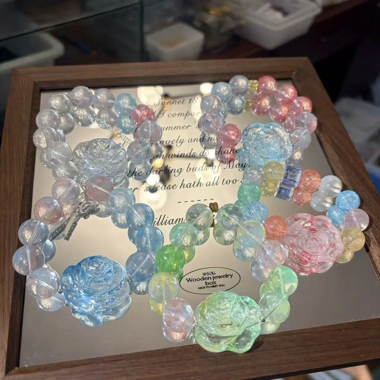 3D Rose Shape Beads