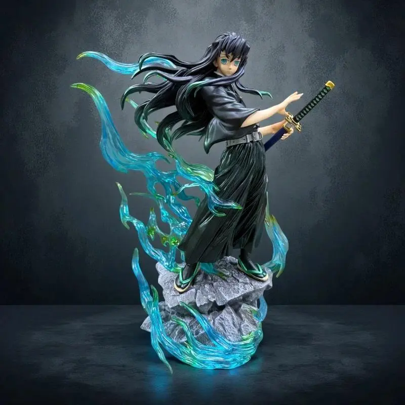 In-Stock 26cm Demon Slayer Anime Figures Tokitou Muichirou Figure Pvc Statue Collectible Model Desk Decoration Toys Gifts