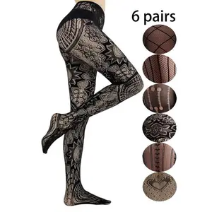 Women's Sheer Fishnet Tights, Elegant Fashionable Designhigh Stretch Pantyhose for Daily Wear, Ladies Tights for All Seasons