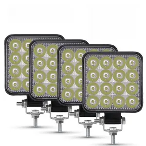 48W Car Work Light, Mini Square LED Work Light, Off Road Lighting, Universal Car Lighting Suitable for Jeep, Truck, SUV, LED Lights Car