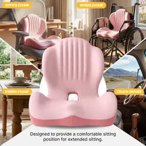 Memory Foam Seat Cushion with Ergonomic Lumbar Support – Relieve Back & Hip Pain, Improve Posture, Pressure Relief for Office Chair, Car & Home, The Most Thoughtful Gift for Friends & Coworkers summergarden