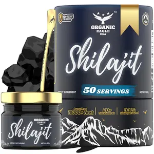 Pure Himalayan Organic Shilajit Resin | 50 Serving | Natural Energy and Immunity Booster for Men & Women with 80+ Essential Trace Minerals & 75%+ Fulvic Acid | 100% Pure | with Lab Test Report Healthcare Supplement