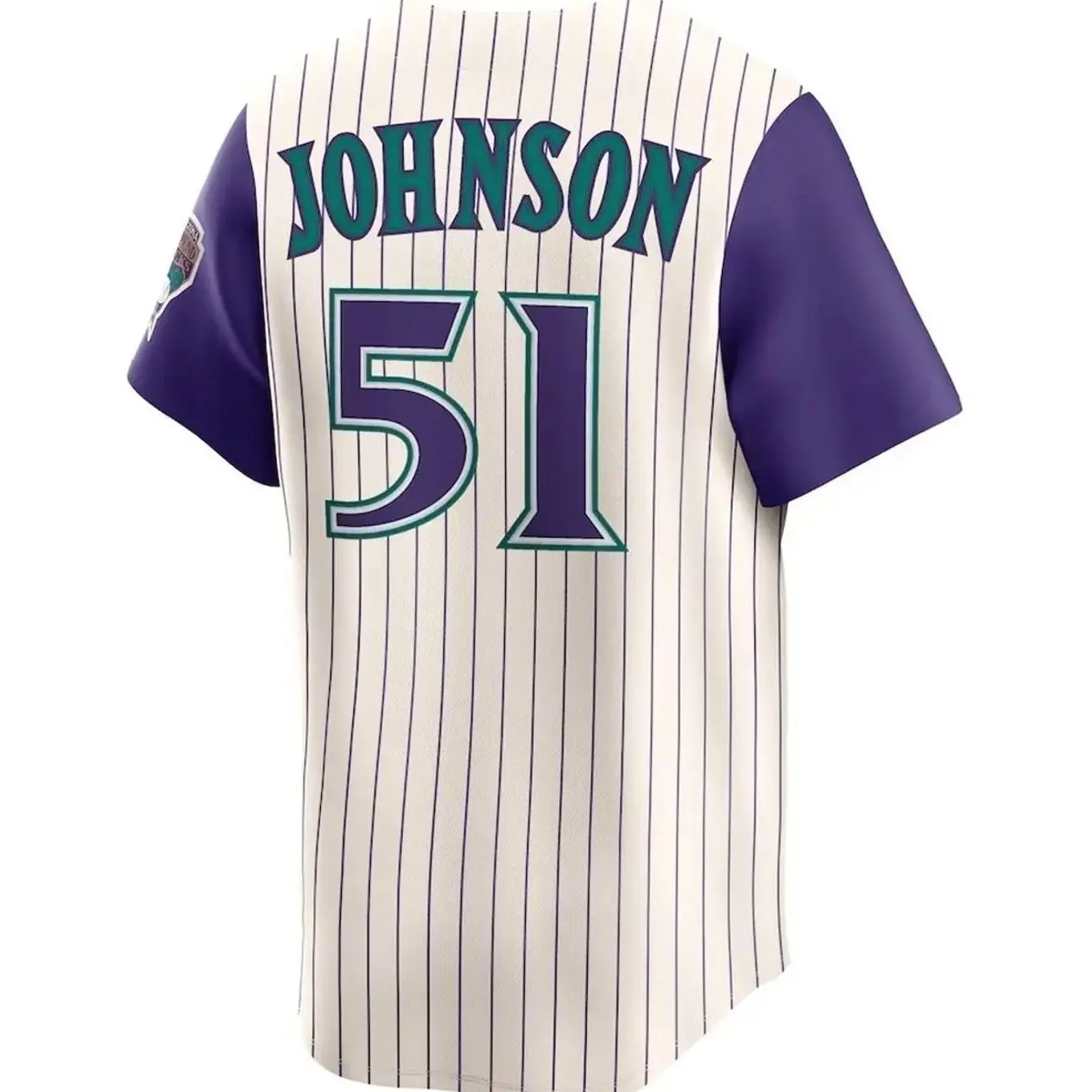 Unisex Baseball 2026 Arizona Johnson 51 Jersey Throwback Cooperstown Collection Jersey - Cream