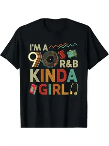 Fun 90s R&B style retro men's casual T-shirt