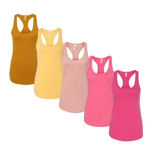 Next Level Ideal Racerback Tanks for Women, Multi Pack Scoop Neck Bulk Sleeveless Undershirts - 15 Different Colors