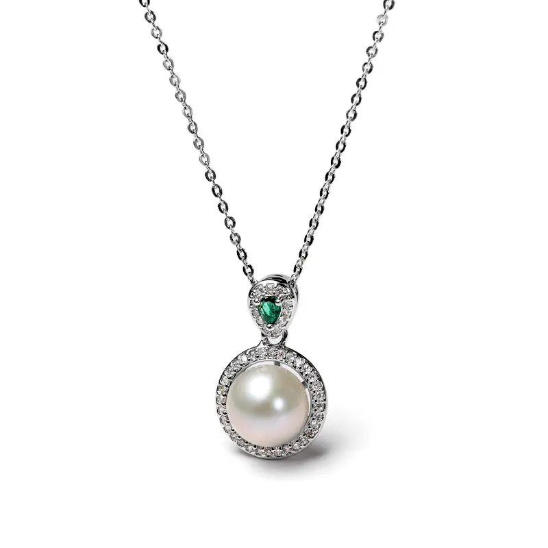 Exquisite Timeless Pearl Halo Cluster Hanging Necklace, Luxury Textured Silver Wedding Guest Choker, Perfect Anniversary Gift for Elegant Women