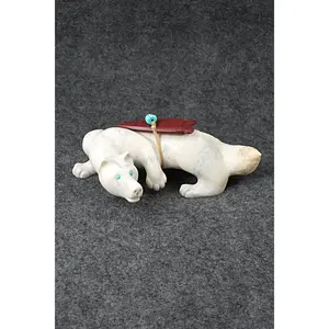 Wolf Zuni Fetish Carving - Albert Eustace