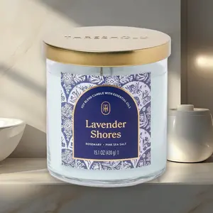 Threshold 2-Wick Glass Jar Candle,Blushing Amber,21.5oz,Trending Scented Candles,Long Burning,TikTok Hot Sale,Aromatherapy Decor,Warm Scent