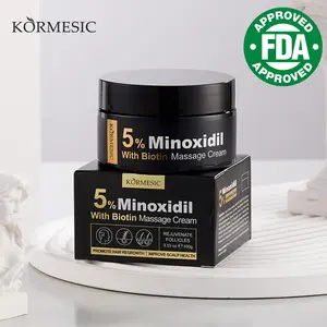 KORMESIC Minoxidil 5% Hair Growth Cream - Fast-Acting Treatment for Thinning Hair, Stimulates Follicles, Reduces Shedding, Clinically Proven Regrowth for Women & Men