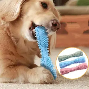 Dog Teething Chew Stick Toy - Bite-Resistant, Leakproof, Mess-Free Food Dispensing Pet Teether & Cleaner Stick,summervibes