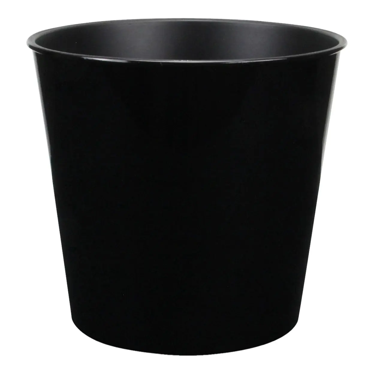 Cheungs PP-100BK 10.5 in. Round Tapered Recycled Plastic Planter, Black