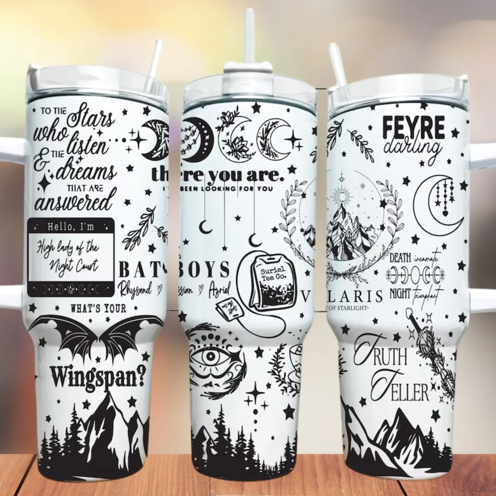 ACOTAR 40oz Engraved Tumbler