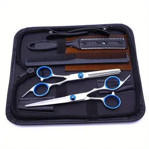 8pcs/set Professional Haircut Scissors Set -, Right-Handed, Texturizing & Thinning Shears for All Hair Types, Fragrance-Free Texturizing Shears Professional Haircut Scissors Set Stainless