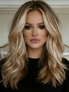 Soft 150Density 14 Inch Highlight Blond Body Wave Wig 13x4, 100% Human Hair, Pre-Cut Baby Hair Lace Front, Women Daily Wear