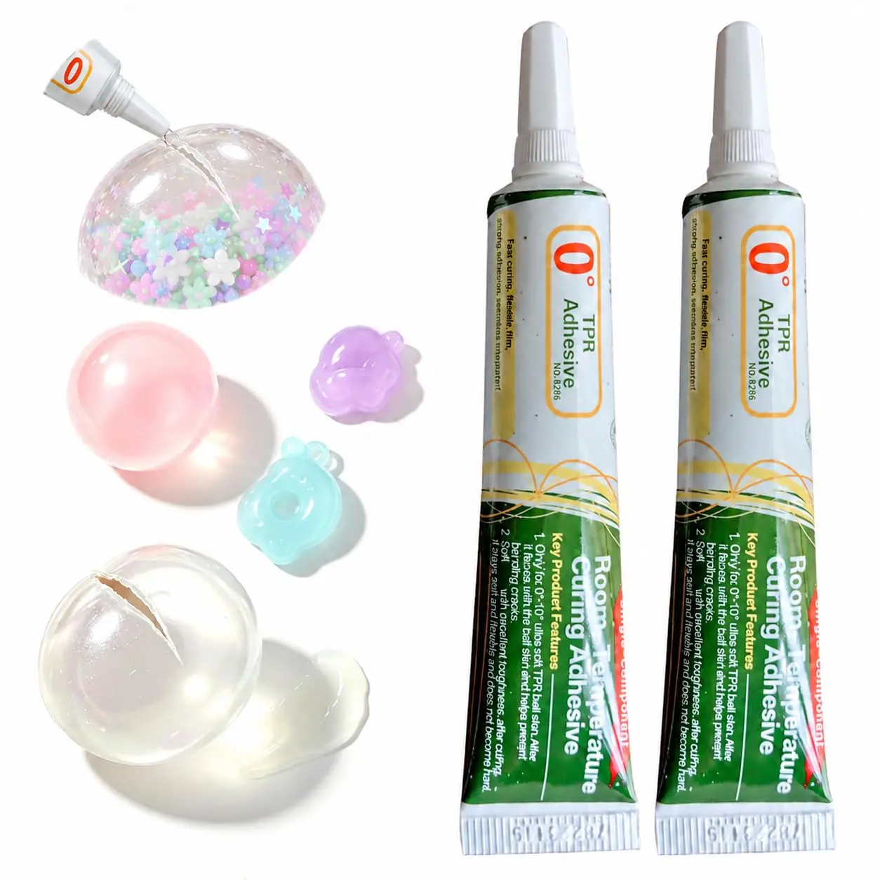 TPR Soft Gel Special Adhesive 20ML, Colorless Transparent Eco-Friendly, Strong Waterproof Bonding, Flexible After Curing, Syringe Design, High-Strength Adhesive, 0° TPR Glue