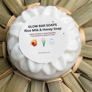 Rice Milk & Honey Hydrating Bright Rose Cleanser, Body Care Soap for Bath & Shower