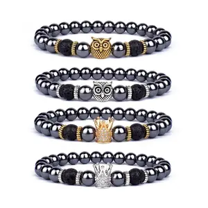 Stability & Protection Lava Hematite Bracelet, Lava Stone Bracelet, Hematite Bracelet, Healing Jewelry, Natural Gemstones, Protection Jewelry, Stability Bracelet, Chakra Bracelet, Feng Shui, Grounding Bracelet