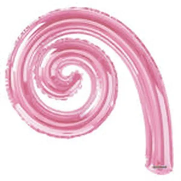 Metallic Light Pink 5-pack Kurly Spiral Foil 14" in