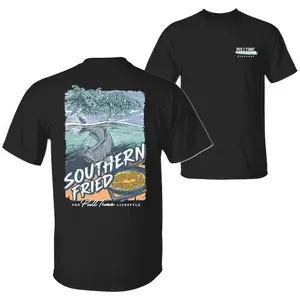 Southern Style Graphic Shirt for Men, Casual Country Menswear shirt southern fried