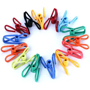 30-Pack Assorted Chip Bag Clips, Fastener Clip, PVC-Coated Colorful Sealer for Food Storage & More, Versatile Clothing Line Hooks & Multi-Purpose Organizer