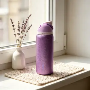 Owala 32oz Stainless Steel Insulated Water Bottle, Leak-Proof Straw Cup With Flip Lock Lid, Bpa-Free, Ideal Choice For Sports Enthusiasts