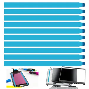 10 count Laptop Screen Double Sided Tape Replacement for Laptop LCD LED Screen - Easy To Pull Adhesive Pull Tab Stretch Tape for Tablets Mobile Phone Laptop LCD Screen Case Repair (No Handle 220mm)