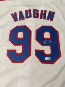 ⚾️ Charlie Sheen “Wild Thing” Signed Ricky Vaughn #99 Jersey – Major League Movie – Beckett