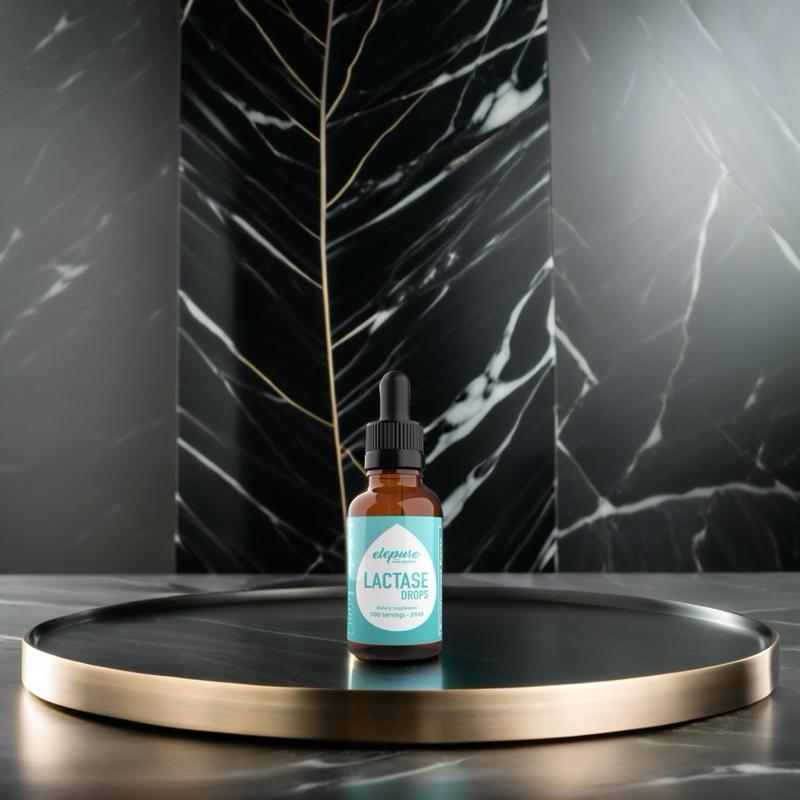 Lactose Intolerant Enzyme Drops – All-Natural, 100 Servings for Dairy Relief Milk Dietary