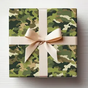 Camo Wrapping Paper Roll Camouflage Wrapping Paper, Hunting Wrapping Paper, Camp Gift Wrap Roll, Camp Gift Wrapping Paper