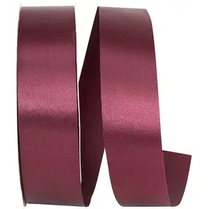 Florist Basics -- Acetate / Satin Supreme Cooler Ribbon -- Burgundy Color --- Various Sizes