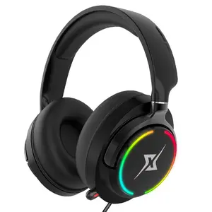 Gaming Headset with Microphone for PC, PS4, PS5, Switch, Xbox One, Xbox Series X|S - 3.5mm Jack Gamer Headphone with Noise Canceling Mic-907 Black