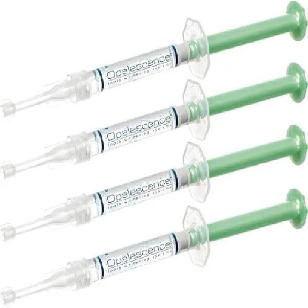 Opalescence 35% CP Mint - Gel Syringes Teeth Whitening - Refill Kit (2 Packs / 4 Syringes Total) Carbamide Peroxide Gel. Made by Ultradent. Tooth Whitening Refill Syringes with Toothbrush. 5197-2tb