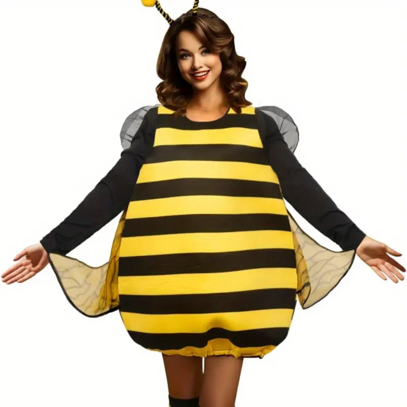 HOMELEX  Bee Costume for Women Funny Animal Halloween Adult Costumes Halloween Christmas Gift