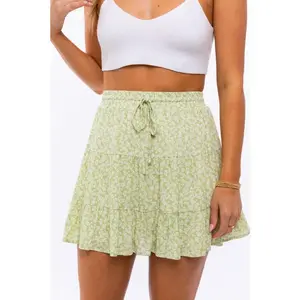 LE LIS Tiered Mini Skirt