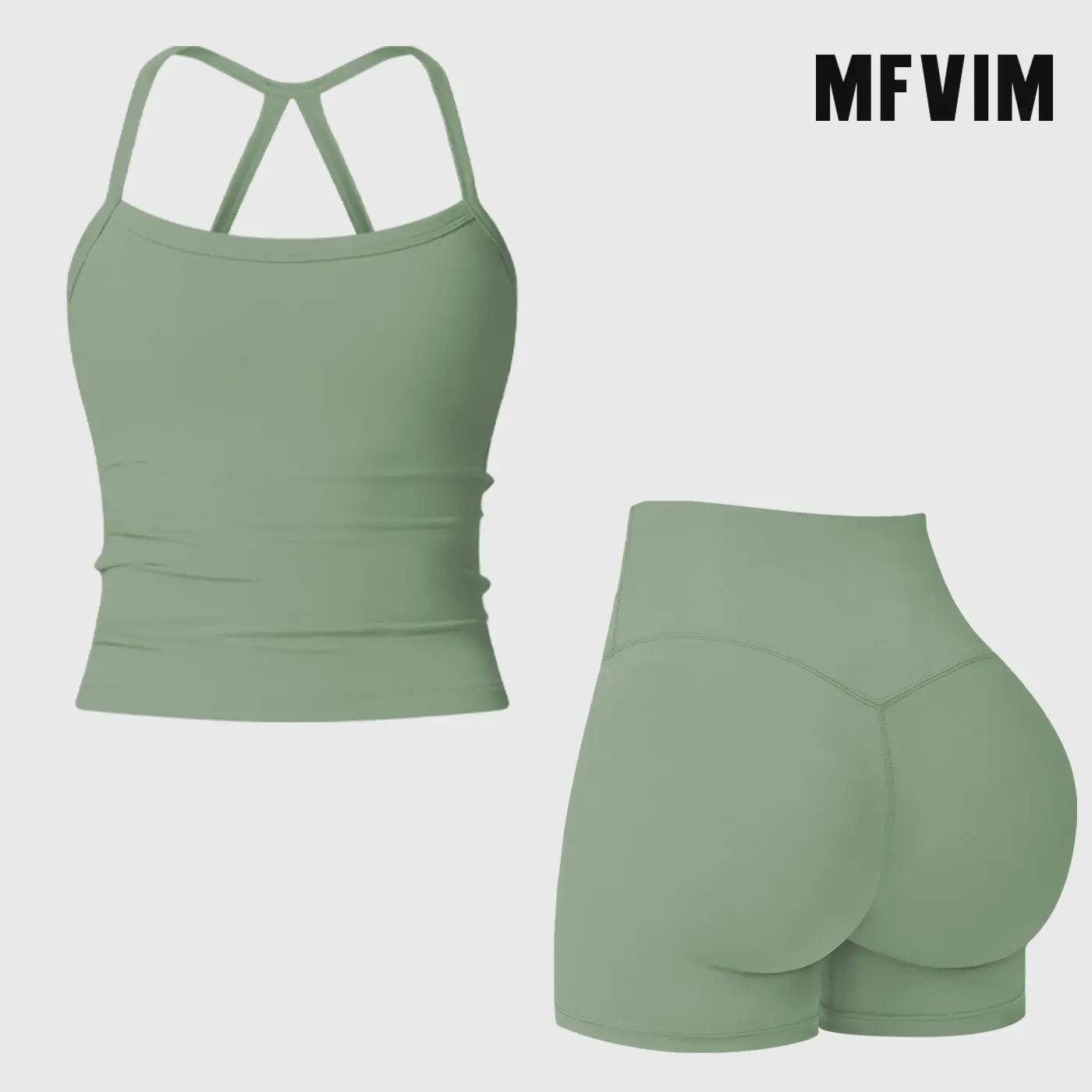 Shorts Set - Basil Green