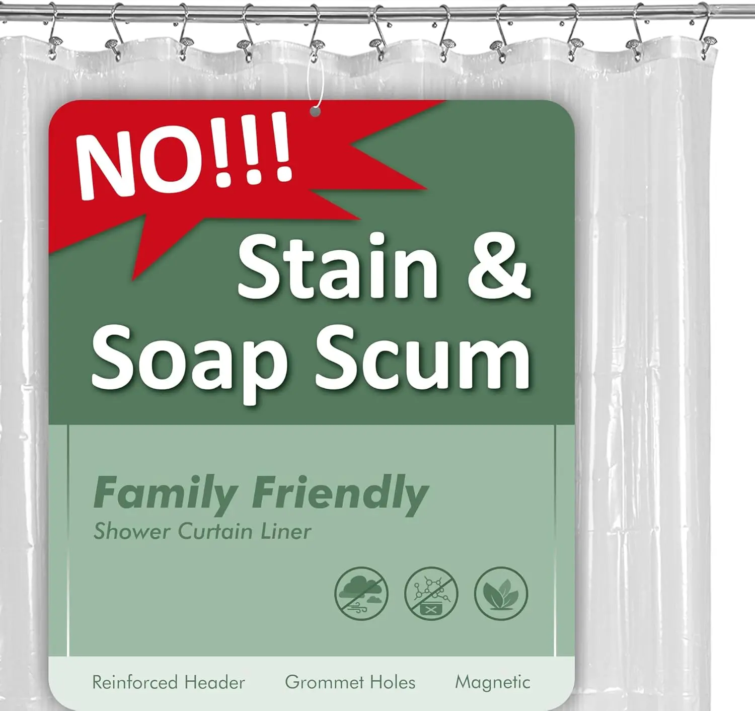 Plastic Shower Liner Clear - Premium PEVA Shower Curtain Liner with Rustproof Grommets and 3 Magnets, Waterproof Cute Lightweight Standard Size Bathroom Curtains - Clear Plastic Shower Liner Clear - Premium PEVA Shower Curtain Liner with Rustproof Grommets and 3 Magnets, Waterproof Cute Lightweight Standard Size Bathroom Curtains - Clear