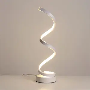 Decor Depot White Spiral Lamp - Perfect for Any Room