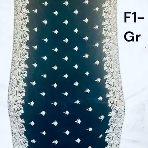 Luxury Velvet Embroidered Shawl | Elegant Zardosi Work Bridal Dupatta | Wedding Evening Wrap