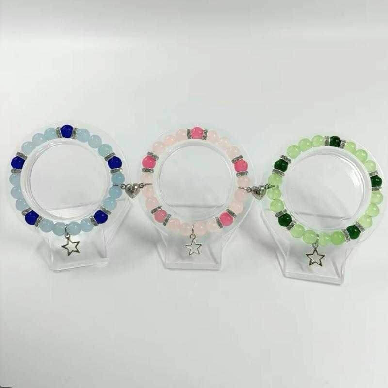Powergirls Matching Bracelets (3 Pieces) - Perfect Gift for 3 Best Friends - Fashion Jewelry handmade