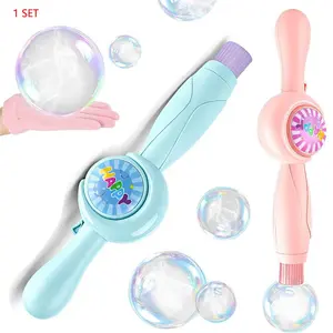 Electric Smoke Bubble Machine, Colorful Bouncy Magic Wand, Elastic Bubble Mist Stick, Bubble Blower, Handheld Bubble Maker, Interactive Gift for Boys & Girls, Perfect for Birthdays