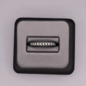 Sterling Silver Plain Ring - Mini Miami Cuban