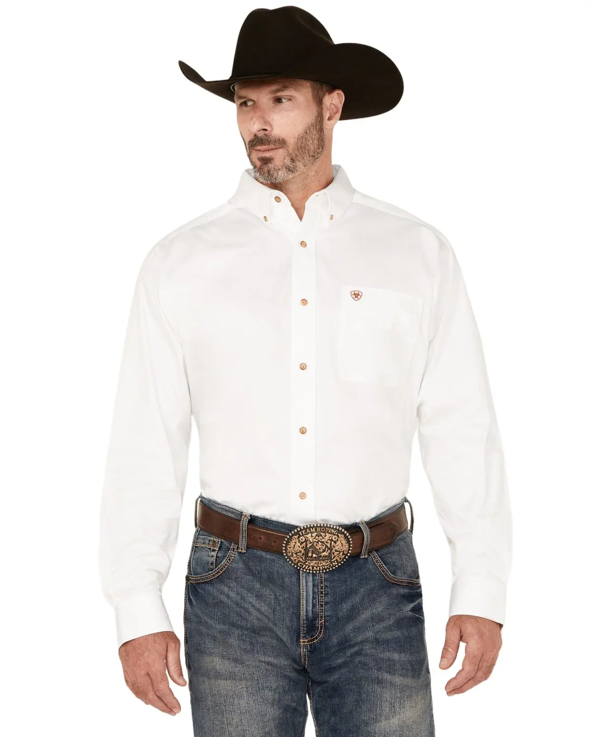 Ariat Men's Men'S Solid Twill Long Sleeve Western Woven Shirt - 10000503 Ariat Men's Men'S Solid Twill Long Sleeve Western Woven Shirt - 10000503
