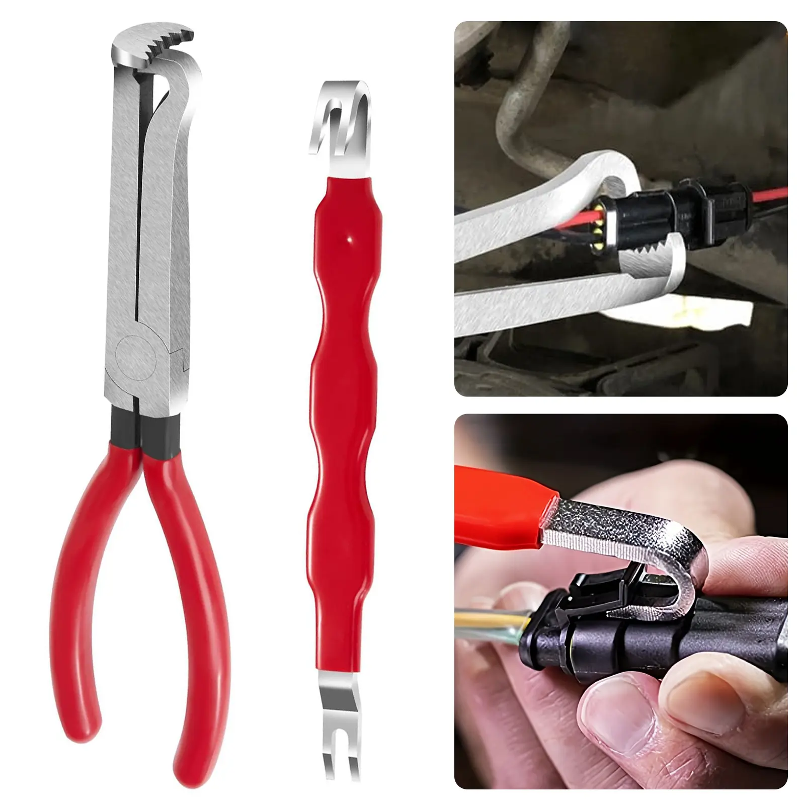 Electrical Disconnect Pliers & Connector Separator, Automotive Terminal Plug Removal Tool Kit, Disconnect Tool, Electrical Pliers Wire Quick Disconnect, Plug Separator