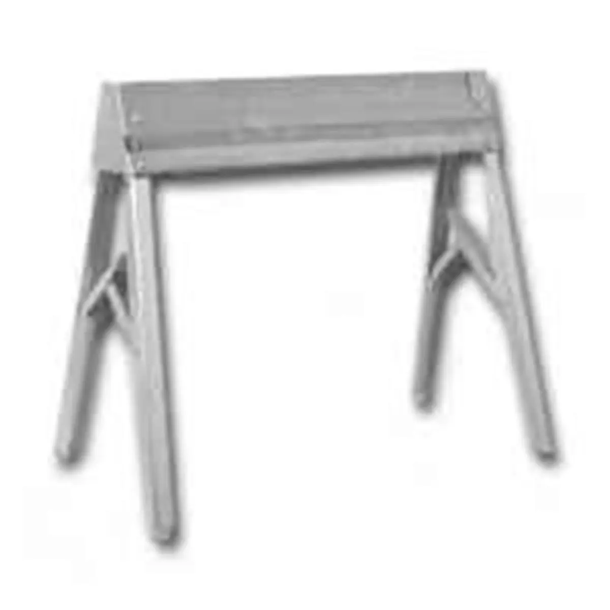 FULTON Galvanized Steel Folding Sawhorse with Locking Legs, Supports 1000lbs, 31.5 x 7.5 x 6.75 in, Rust-Resistant, 6 X 8 X 31.5 In