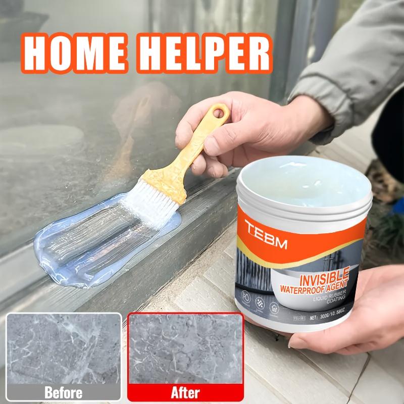 Transparent Sealed Waterproof Coating, RV Roof & Home Effective Water Proofing, Compatible with Brick Marble Cement Floor Ceiling, Waterproof Sealant Mastic