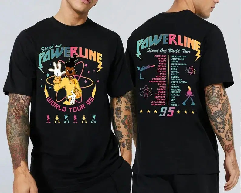 Retro Powerline Stand Out World Tour 95 Shirt, Movie Powerline Shirt, WDW Matching Family Shirt, Magic Kingdom