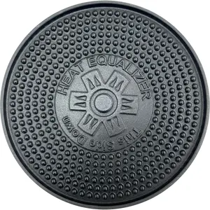 9.25 inch Cast Iron Heat Diffuser Plate for Gas & Electric Stoves Even Heat Distribution & Simmer Plate even cooking Durable Heat Tamer for Burners & Cooktops